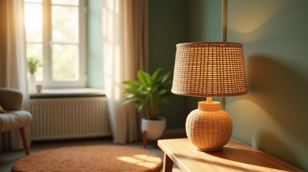 Handwoven Wicker Lampshades and How to Style Them Room by Room
