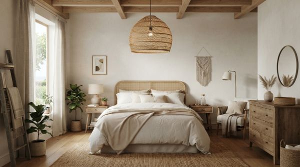 Stylish Room Ideas Featuring Handwoven Wicker Lampshades